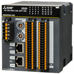 三菱cc-link NZ2GFCF1-32D 32點 DC24V（漏型）輸入，遠程模塊、FCN式